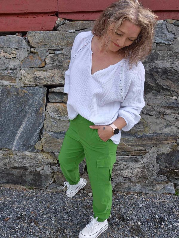 DAVINA Cargo Bukse Apple Green 
