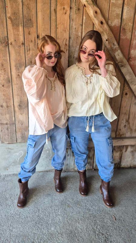 BOHO Bluse Ecru 