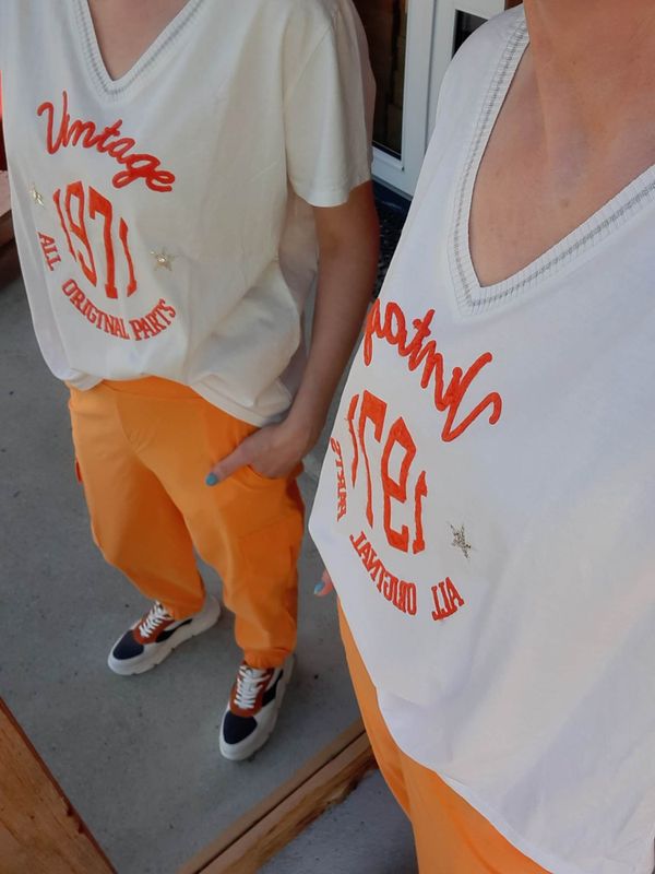 DAVINA Cargo Bukse Mandarin Orange 