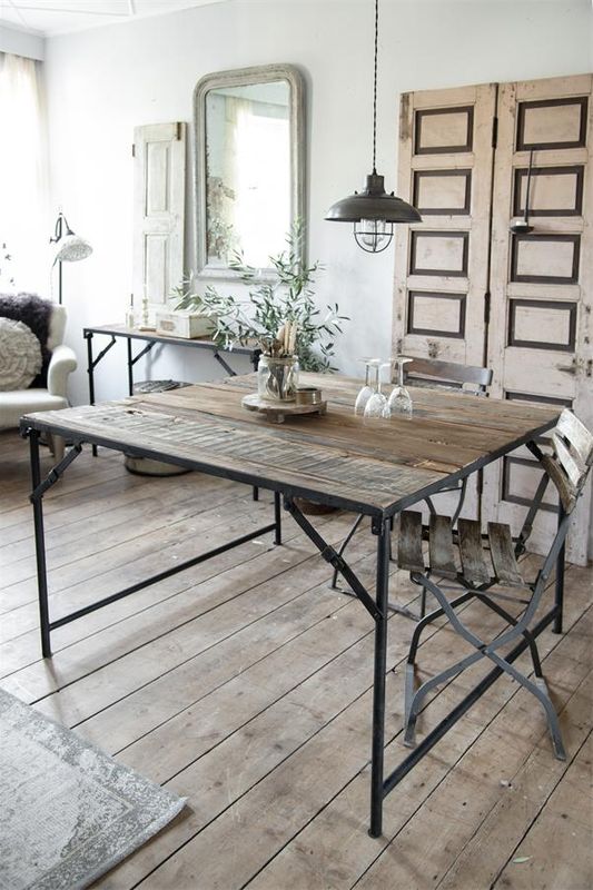 SPISEBORD med Foldbare Ben