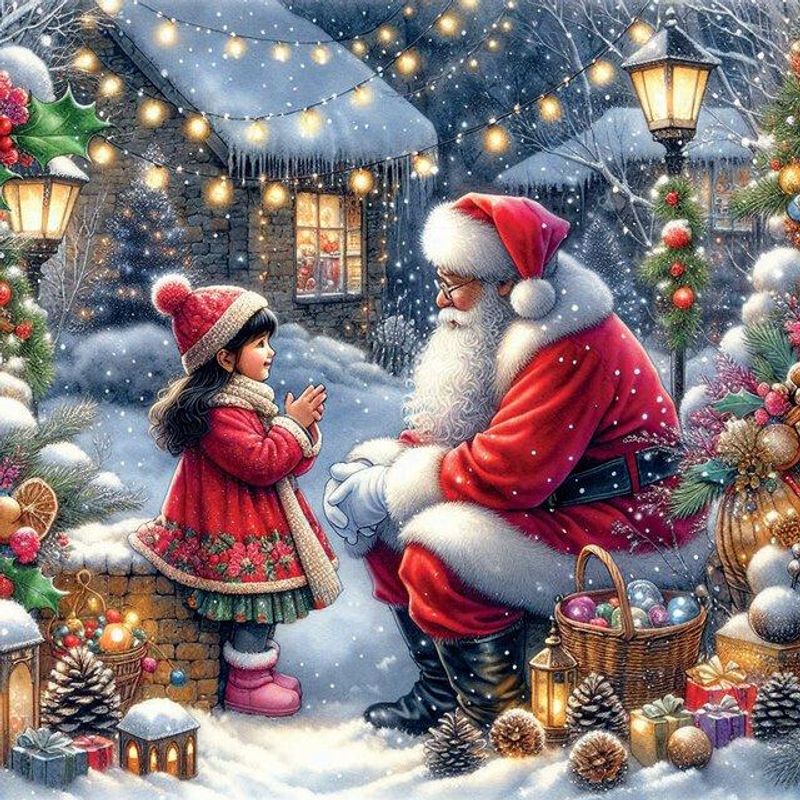 SERVIETT Lunsj Talking to Santa
