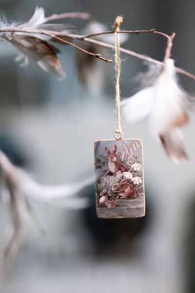 Hovedbilde EMALJERT Påskepynt Nostalgi ...