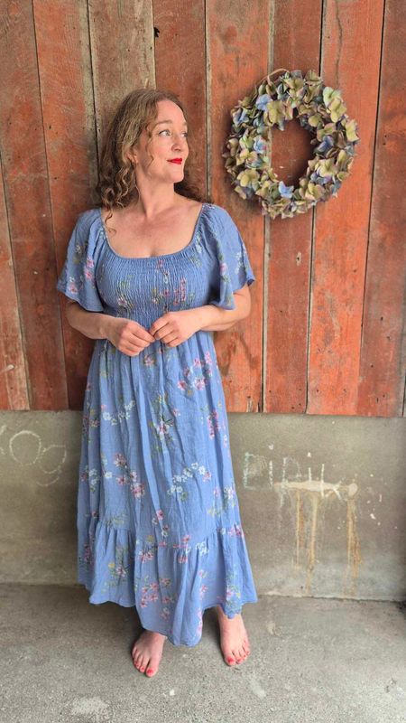  SARA Kjole Rose Jeans Blue