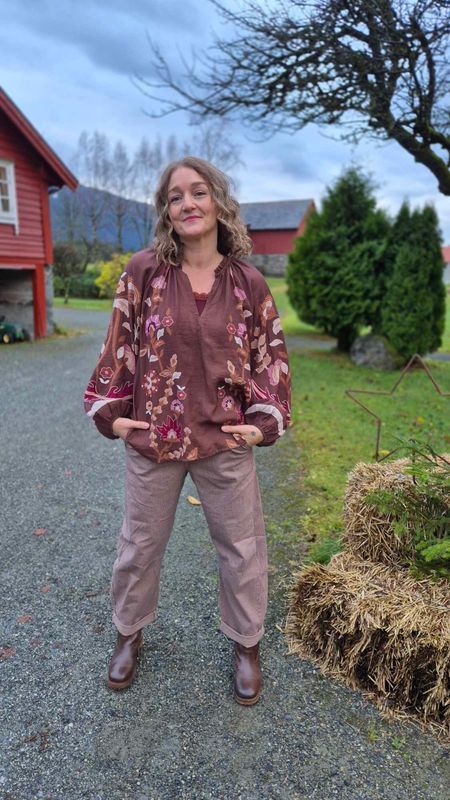 MARIGOLD Bluse Coffe