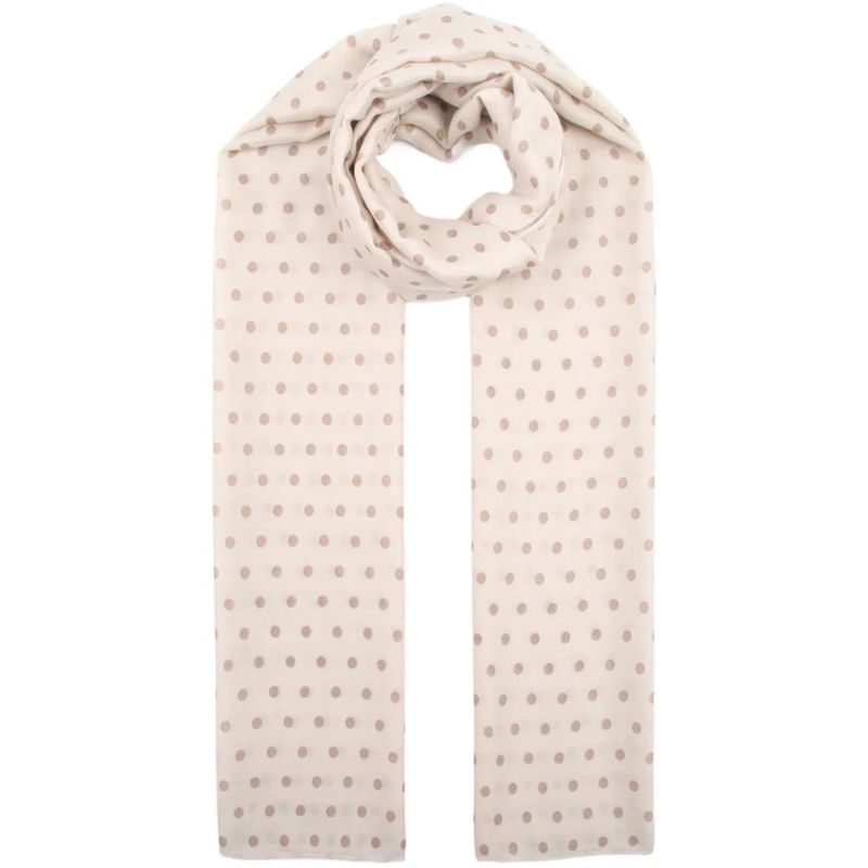 SKJERF 27 Dot Print Beige