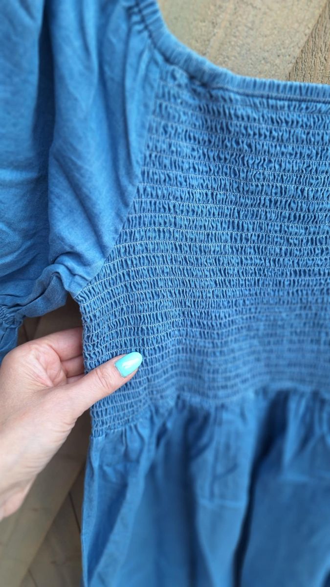 SMOCK Lang Kjole Tencel