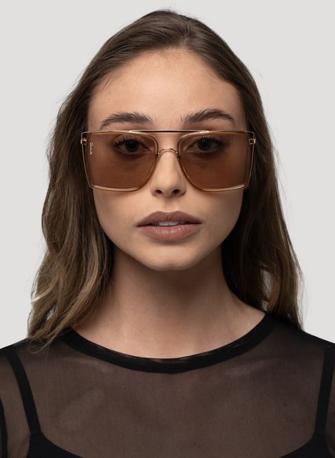 Hovedbilde OTRA Solbriller Velda Coffee/gld/fade
