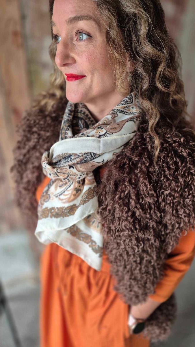  SAGA Fluffy Vest Marron