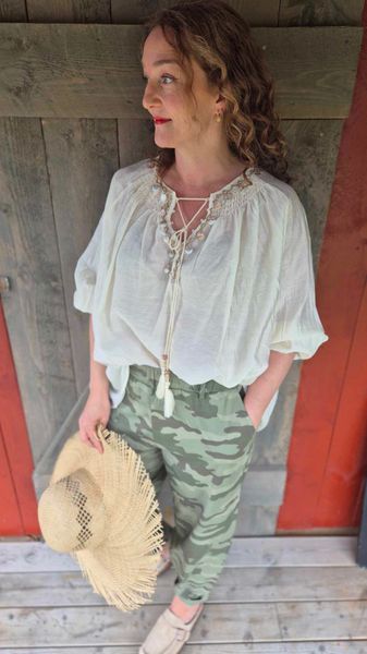 Hovedbilde  BOHO Bluse Ecru 