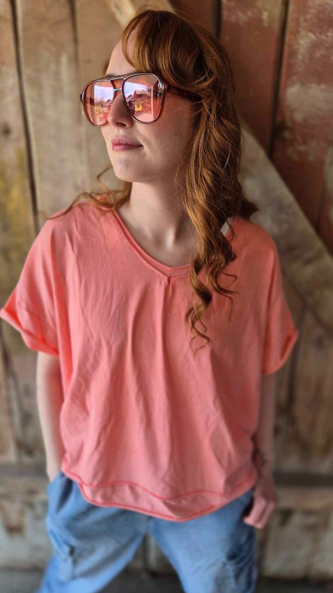 JANNA T-Shirt Corall