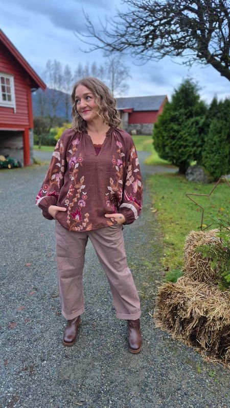 MARIGOLD Bluse Coffe