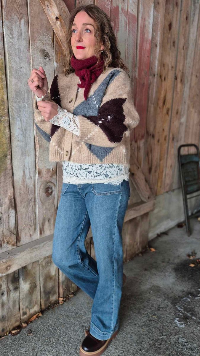  LAIANA Strikket Cardigan Sand Melange