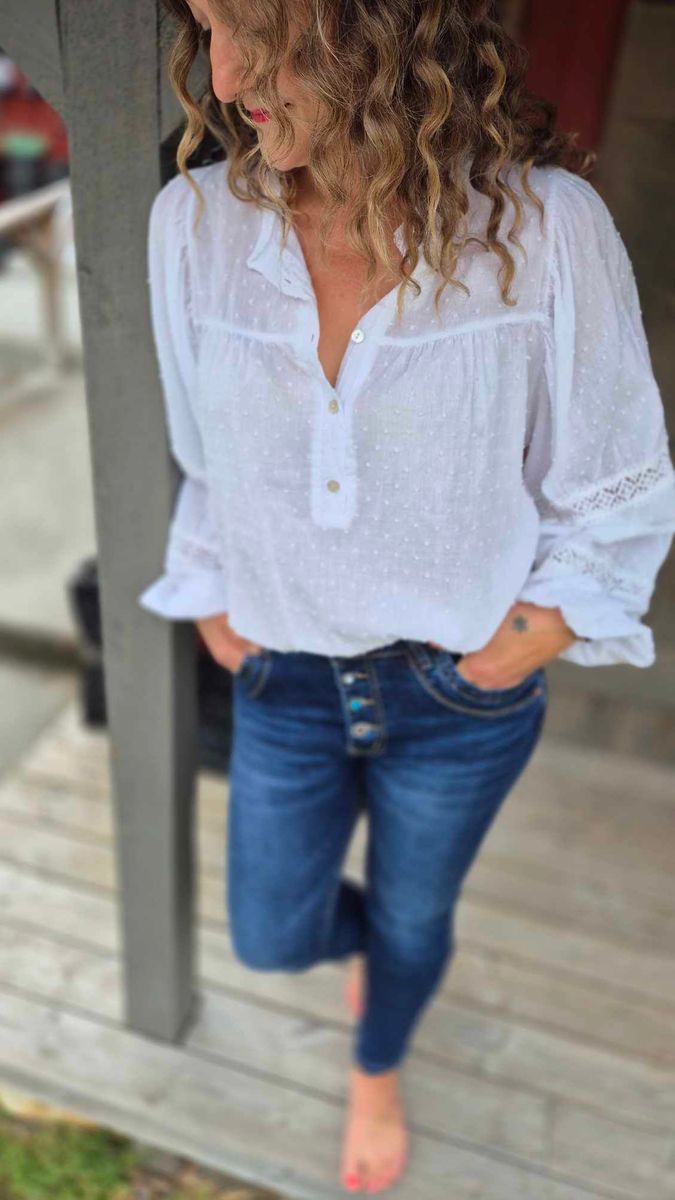 RUBY Bomullskjorte Hvit