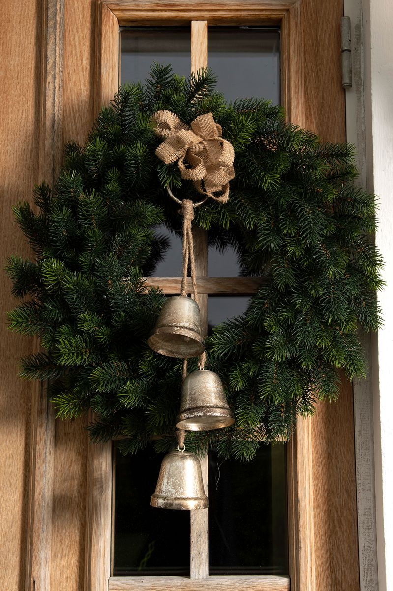 3 KLOKKER i Jutesnor Champagnefarge