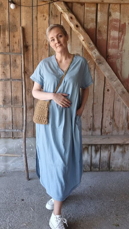 CITHA Aurelia Kjole Light Blue Wash