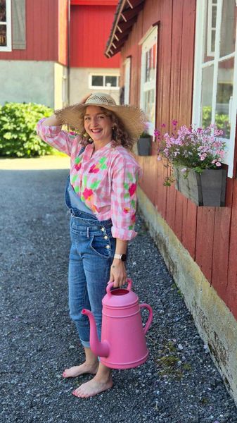 Hovedbilde  BOHEME Checkered Bluse Rosa ...