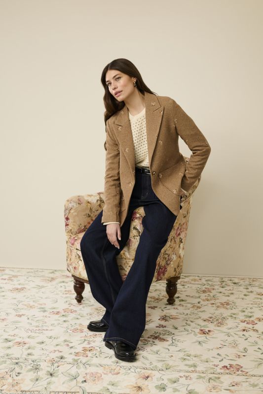 HERNING Blazer Beige/Brown