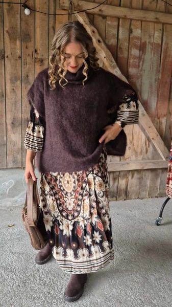 Hovedbilde BJOERK Rollneck Vest Coffee