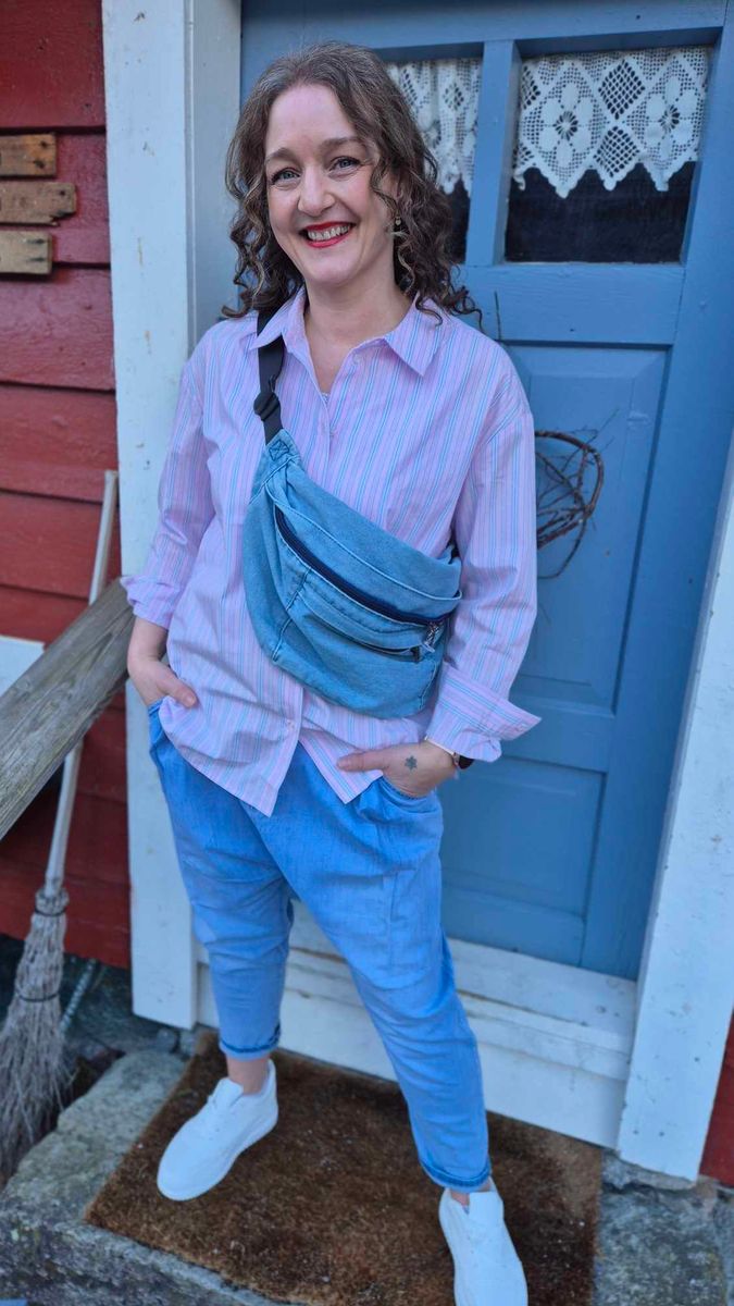 JANI Skjorte Pink Stripe