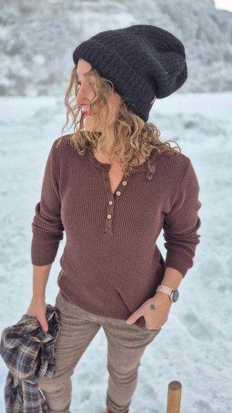 Hovedbilde TESSA Strikket Bestefarstrøye ...