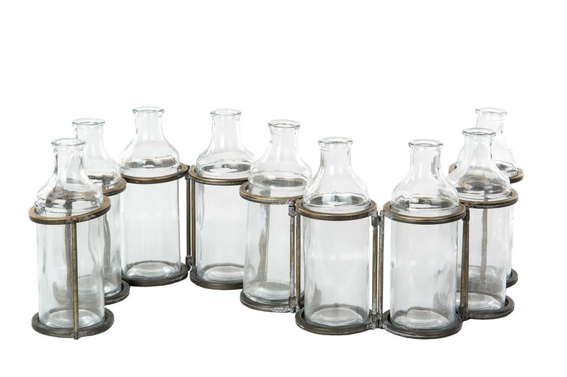 9 FLASKER i Stativ 