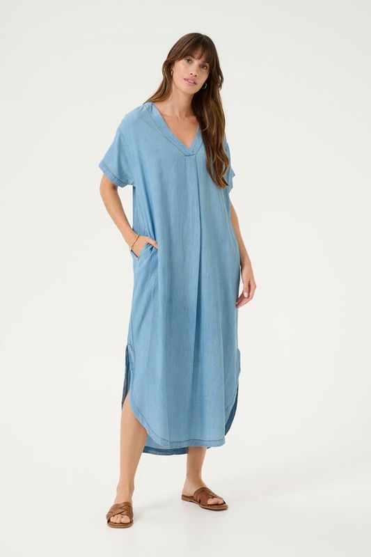 CITHA Aurelia Kjole Light Blue Wash