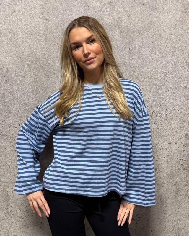 IRIS Genser Lysblå og Jeansblå