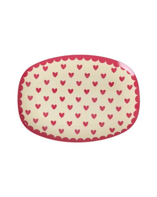 Hovedbilde FAT Rektangel With Favorite  Hearts Print - Red Kiss - Small