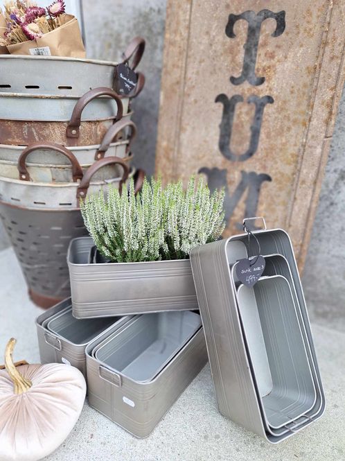 Hovedbilde BOKSER Cloudy/Rust/sink Metall Sett med 3 