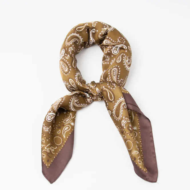 Hovedbilde SKJERF 120 Paisley Olivengrønn