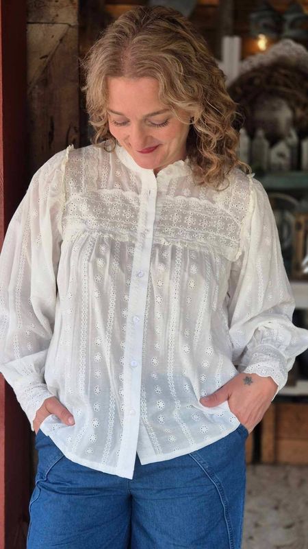 ALISON Bluse Spring Gardenia