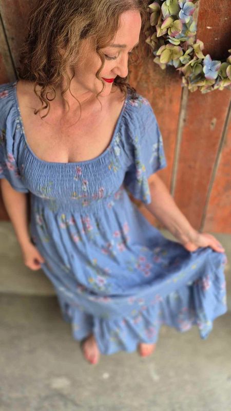  SARA Kjole Rose Jeans Blue