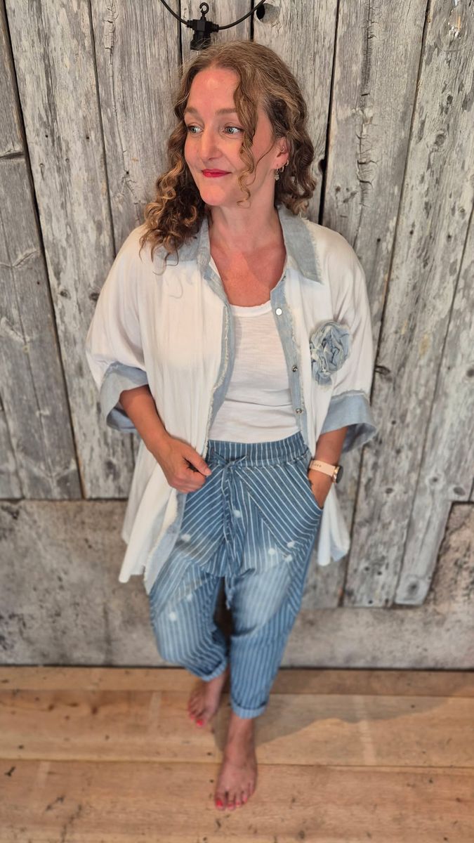 DENIM FLower Skjorte