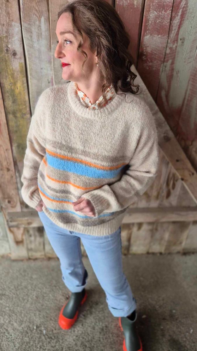 LILY O-Neck Genser Birch