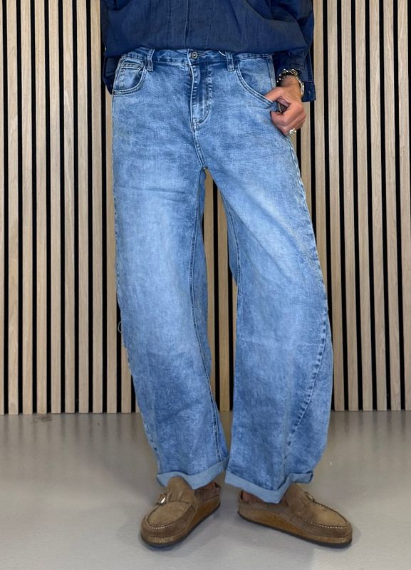 MOWITA Barrel Jeans Light Blue