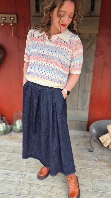 AILA Skjørt Dark Blue