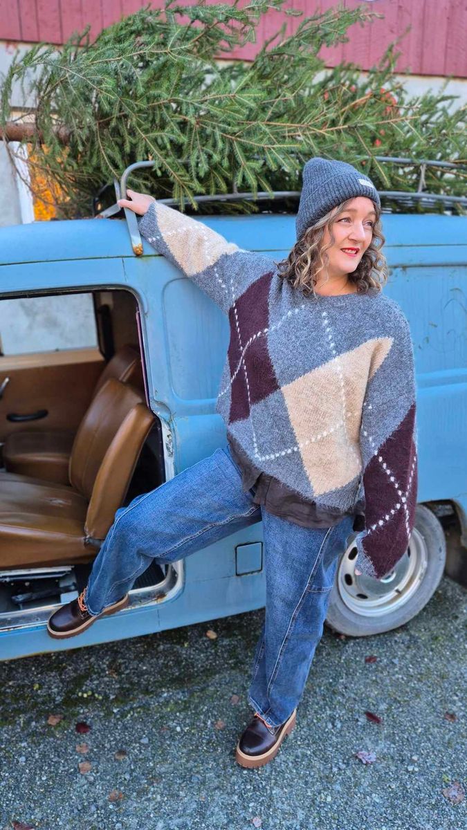  LAI Strikket Genser Medium Grey Melange