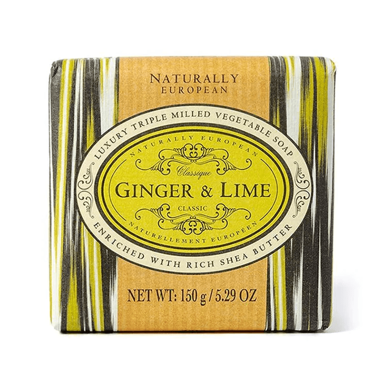 NATURAL European Såpestykke Ingefær/Lime 150g