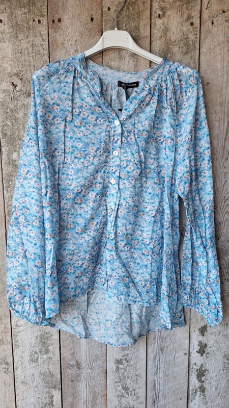 CECILIE Bluse Flowermix Blue