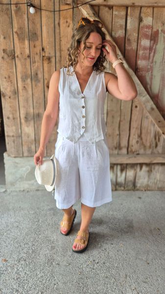 Hovedbilde JESSICA Linshorts Hvit