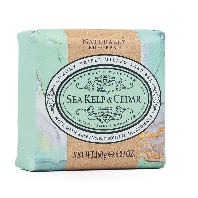 NATURAL European Såpestykke Sea Kelp & Ceder 150g