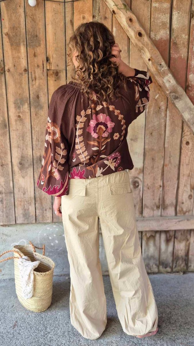 MARIGOLD Bluse Coffe