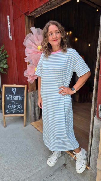 Hovedbilde VANJA Stripete Kjole Blue