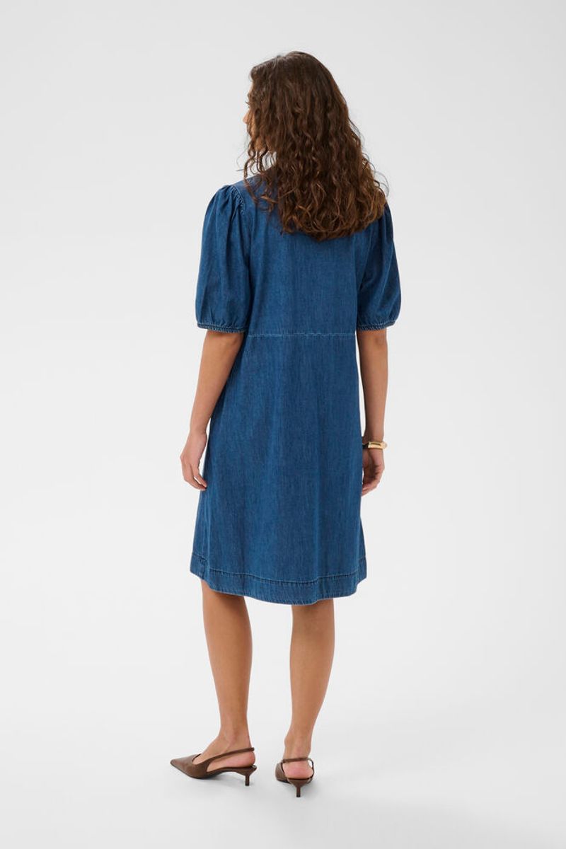 BERTELINE Arpa SS Kjole Dark Blue Wash