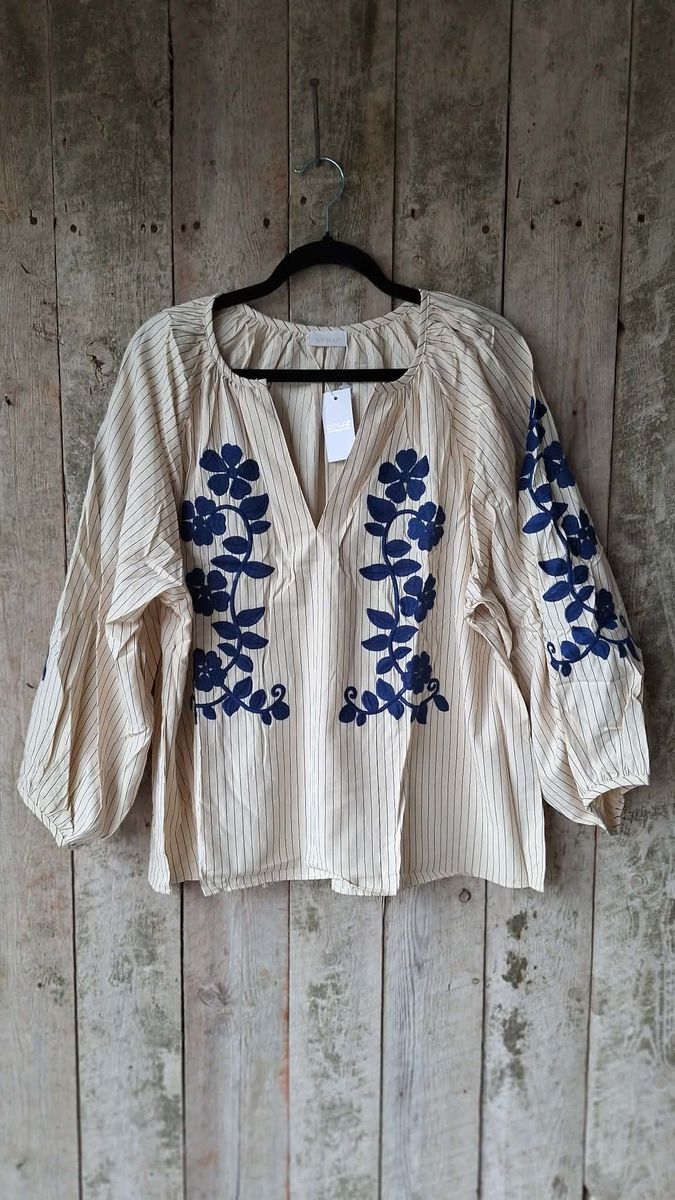  BOHEME Shirt w Brodery Ecru