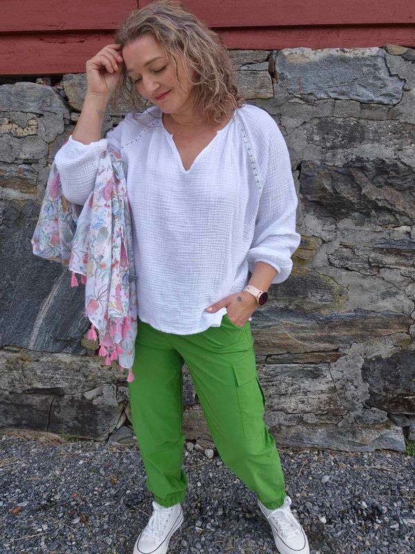 DAVINA Cargo Bukse Apple Green 
