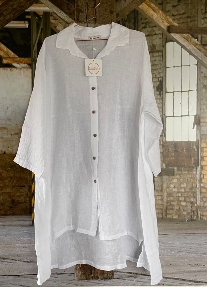 STILLA Linskjorte Hvit