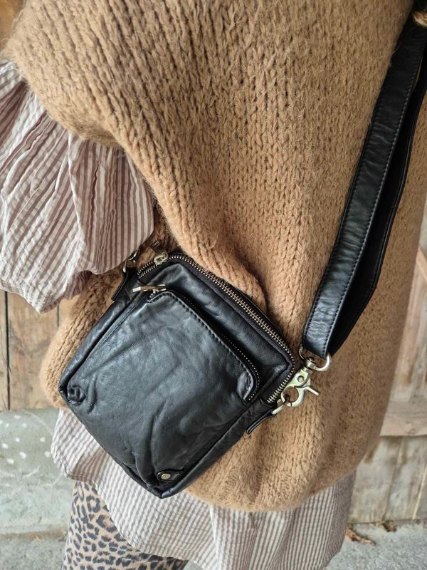 MOBILBAG Skinn Svart 5