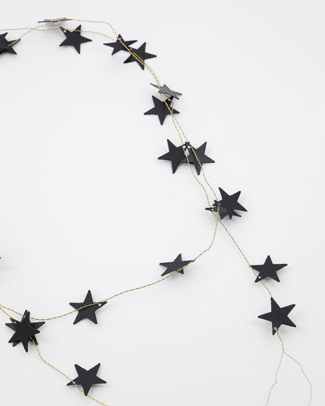 GUIRLANDER Stars Antikk Sort 