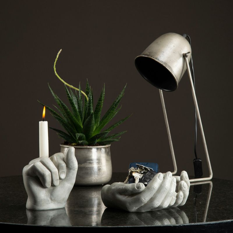 BORDLAMPE Cloudy/Rust Metall 
